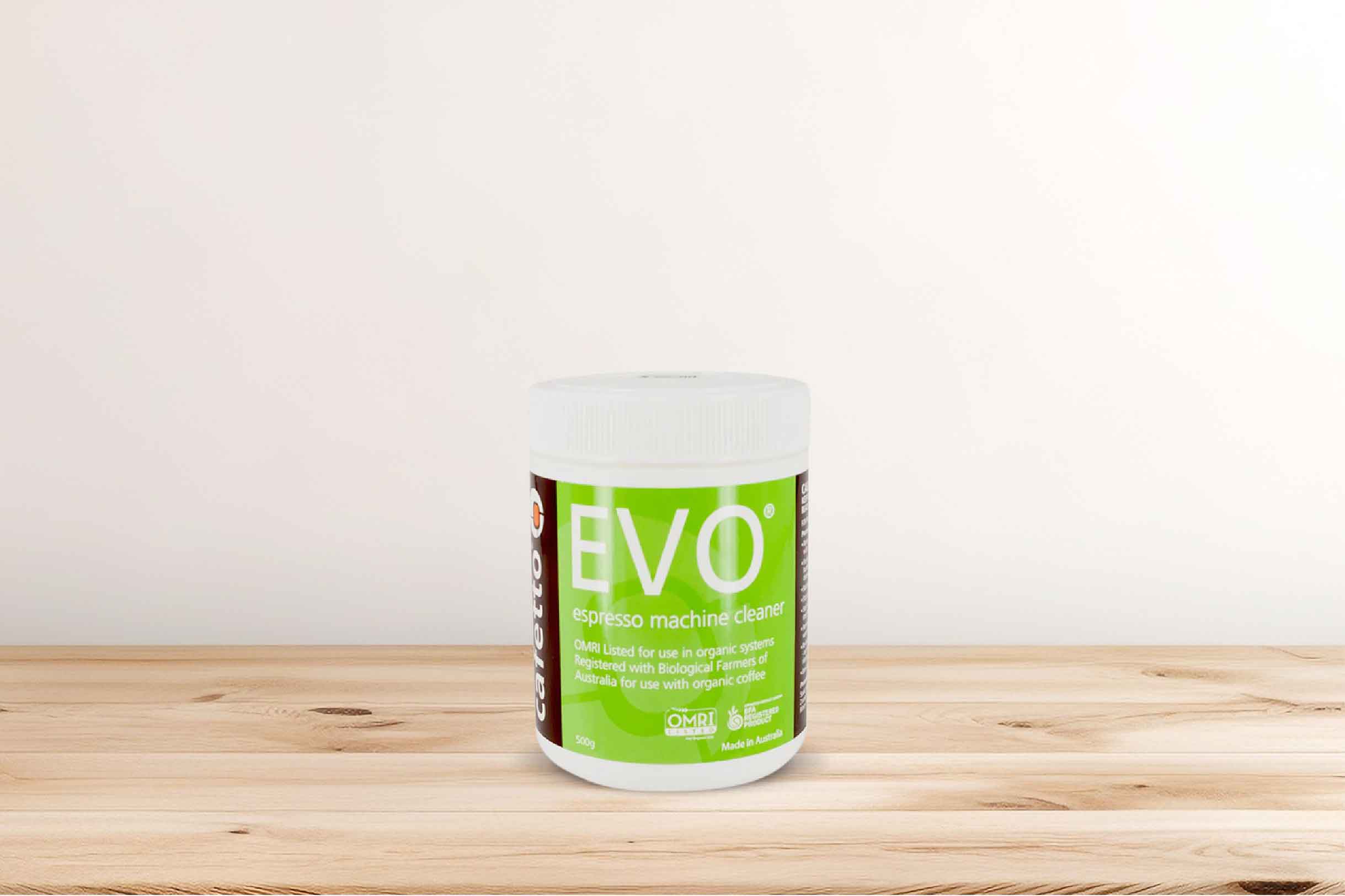 Evo cleaner for cleaning coffee machines