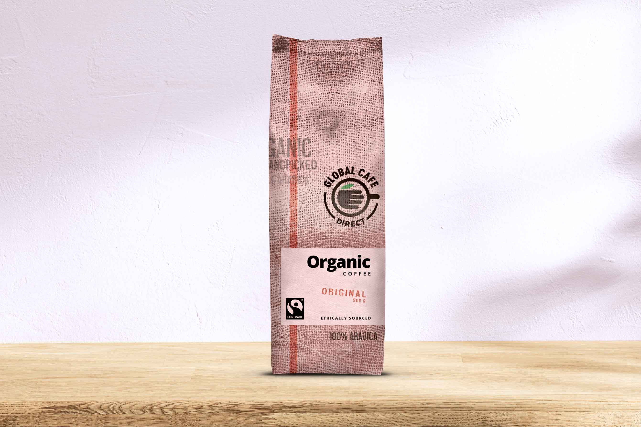 GCD original blend in a convenient 500g bag, whole beans for freshness.