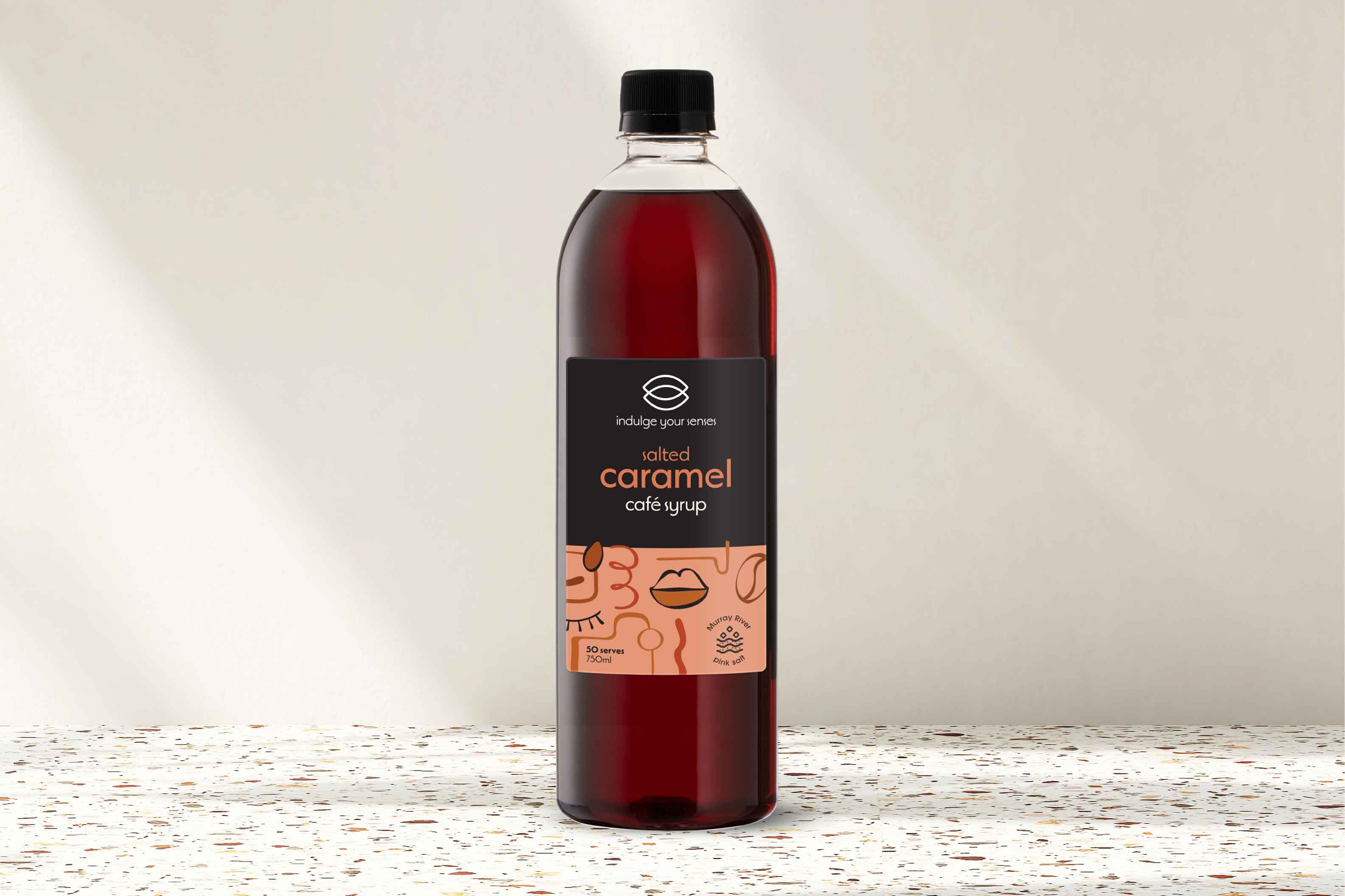 Salted Caramel syrup the perfect compliment for your latte or flat white.