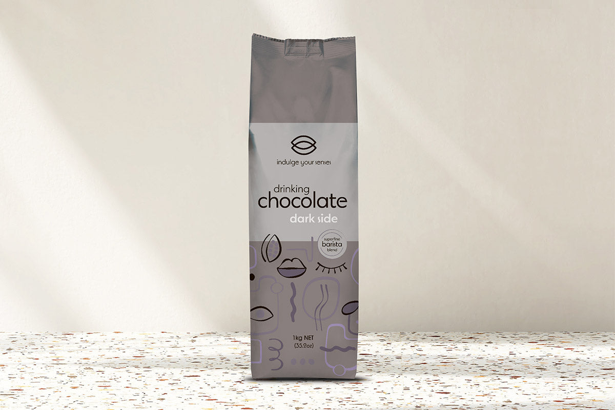 Indulge Your Senses Dark Side drinking chocolate 1kg – Coffex