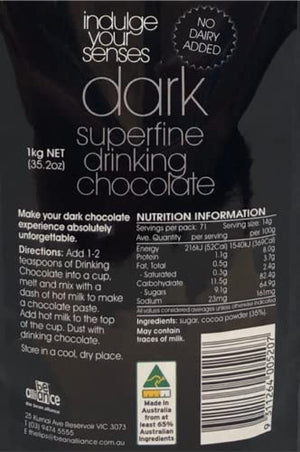 Indulge Your Senses Dark Drinking Chocolate 1kg