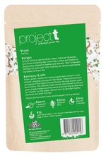 Project t Sencha Green tea leaves back pf pack 250g