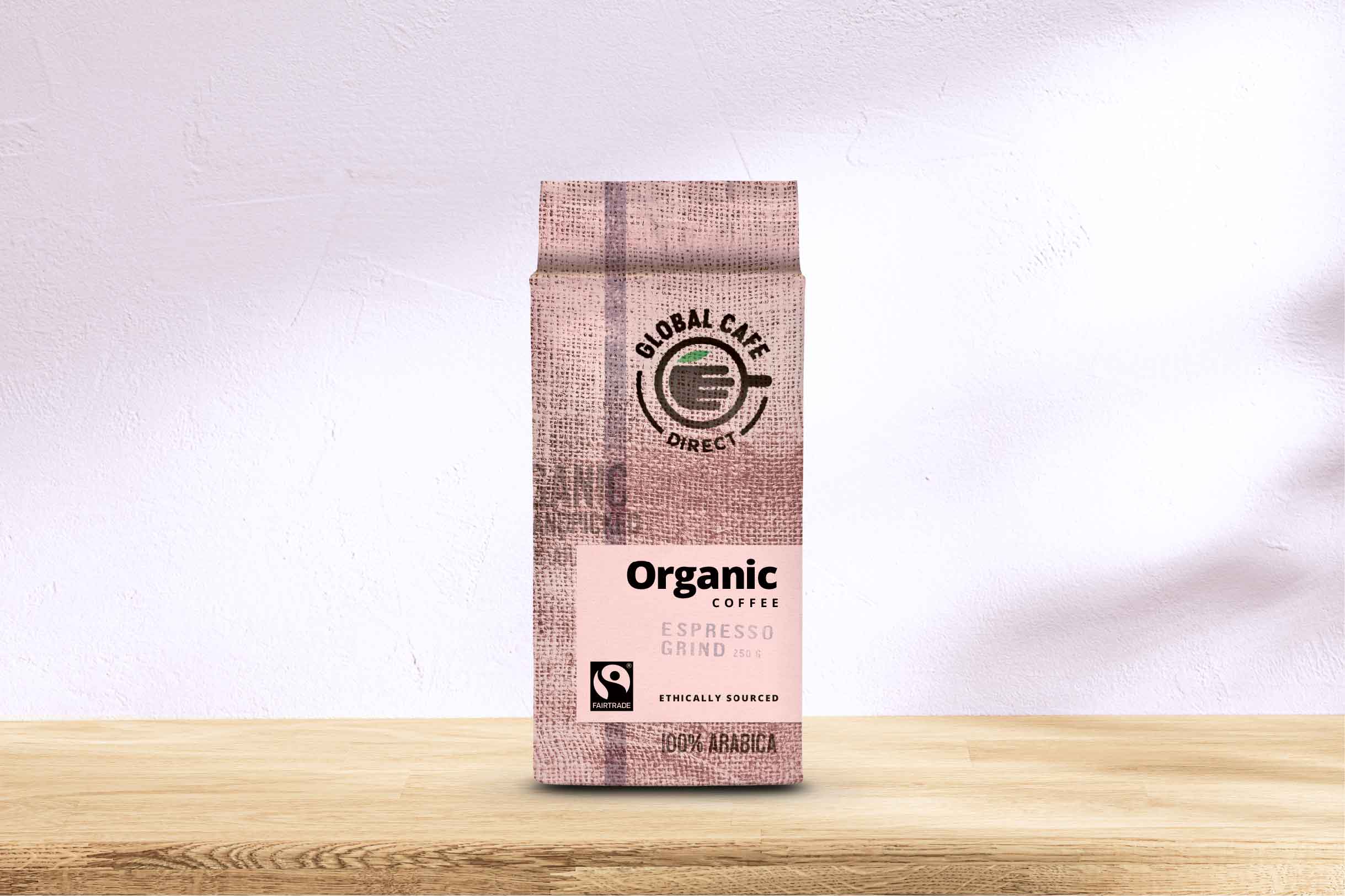 GCD coffee ground specially for a home espresso machine