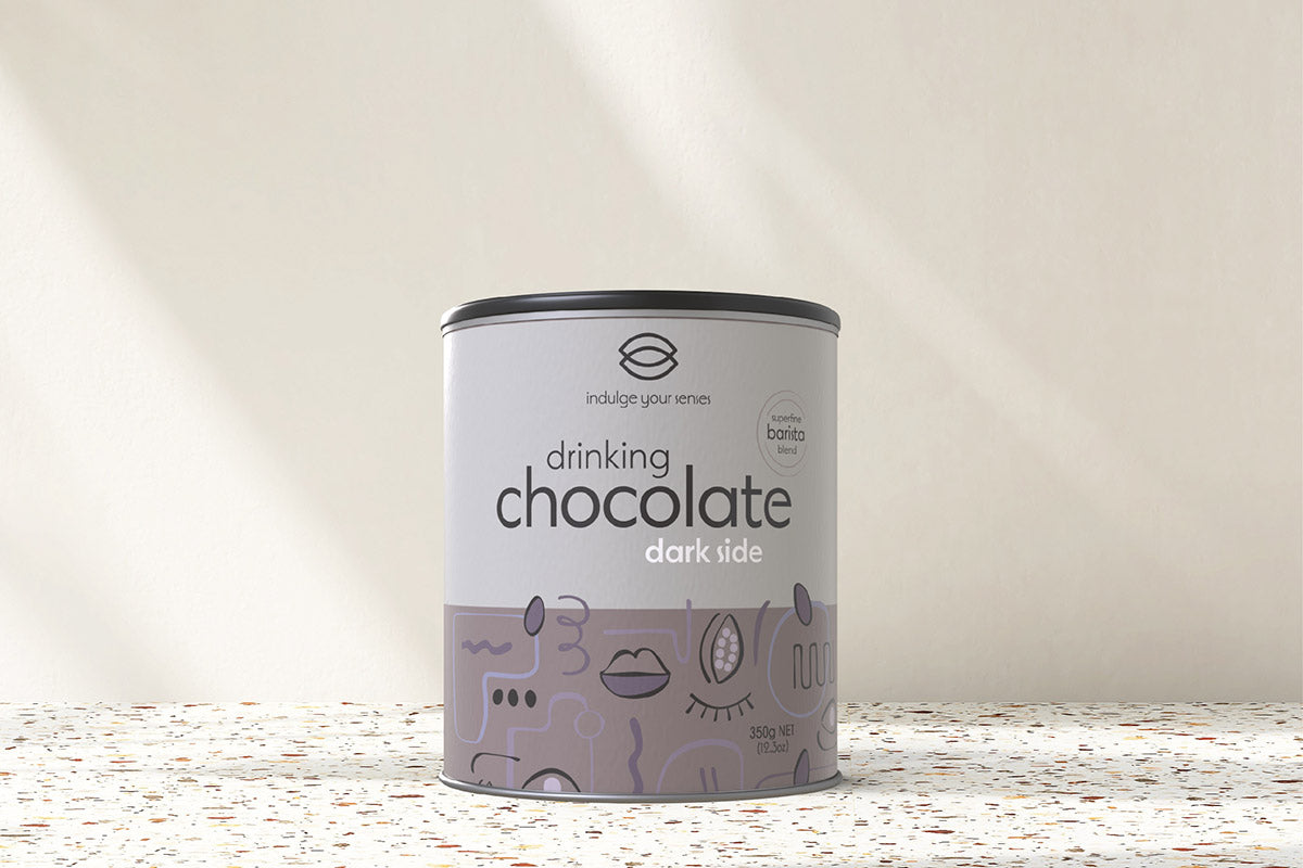 Indulge Your Senses Dark Side drinking chocolate 350g – Coffex